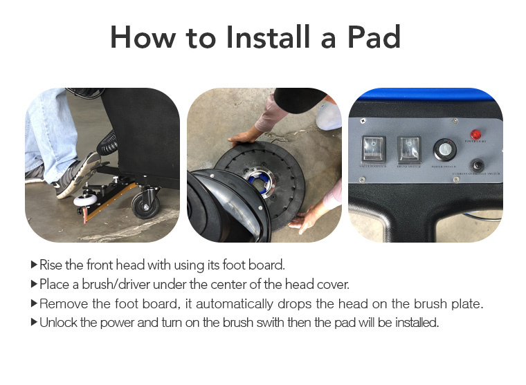 foot board, head cover, how to install a pad.